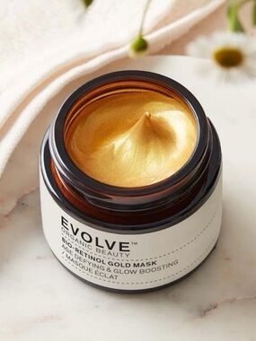 EVOLVE ORGANIC BEAUTY BIO-RETINOL GOLD MASK (NEW IN BOX) Originally $40